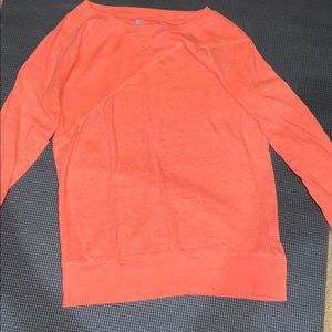 long sleeve coral shirt
